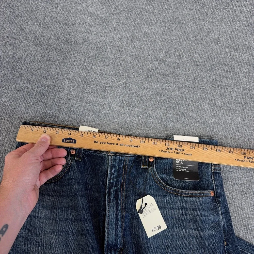 Levis Premium Jean Women 31x30 Ribcage Bell Wide Leg Boot Cut Super High Waist - Picture 8 of 15